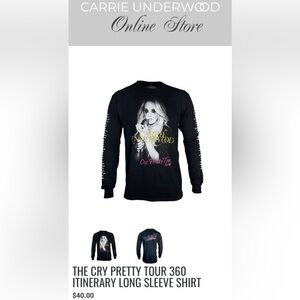 Carrie Underwood Cry Pretty Tour Top